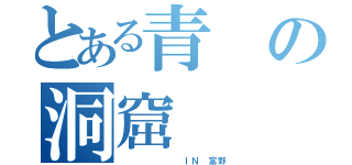 とある青の洞窟（　　　　　　　ＩＮ　富野）