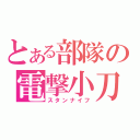 とある部隊の電撃小刀（スタンナイフ）