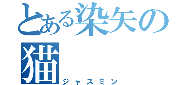 とある染矢の猫（ジャスミン）