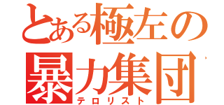 とある極左の暴力集団（テロリスト）