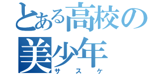 とある高校の美少年（サスケ）