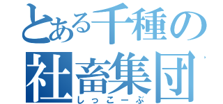 とある千種の社畜集団（しっこーぶ）