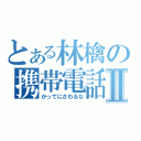 とある林檎の携帯電話Ⅱ（かってにさわるな）