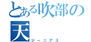 とある吹部の天   才（ジーニアス）