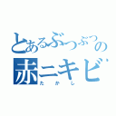 とあるぶつぶつの赤ニキビ（たかし）