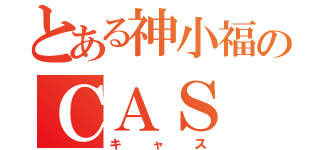 とある神小福のＣＡＳ（キャス）