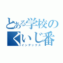 とある学校のくいじ番長（インデックス）