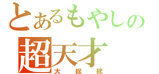 とあるもやしの超天才（大総統）