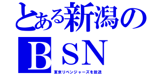 とある新潟のＢＳＮ（東京リベンジャーズを放送）