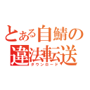 とある自鯖の違法転送（ダウンロード）