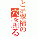 とある翠楴の穴を掘る（アッー♂）