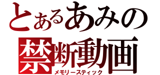 とあるあみの禁断動画（メモリースティック）