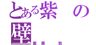 とある紫の壁（紫原 敦）