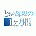 とある母親の１ヶ月携帯没収（ブロックしないでね）