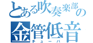 とある吹奏楽部の金管低音（チューバ）