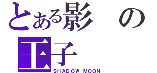 とある影の王子（ＳＨＡＤＯＷ ＭＯＯＮ）