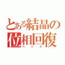 とある結晶の位相回復（ペニス）