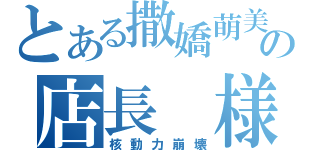 とある撒嬌萌美の店長　様（核動力崩壊）