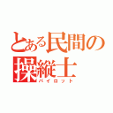 とある民間の操縦士（パイロット）