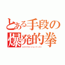 とある手段の爆発的拳（エクスプロージョンフィスト）