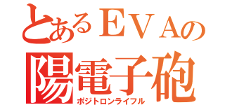 とあるＥＶＡの陽電子砲（ポジトロンライフル）