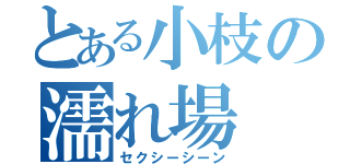 とある小枝の濡れ場（セクシーシーン）