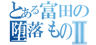 とある富田の堕落ものがたりⅡ（）