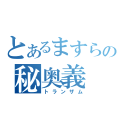 とあるますらおの秘奥義（トランザム）