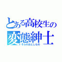 とある高校生の変態紳士（そらのおとしもの）