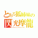 とある狐姉妹の閃光摩龍（ライトニングフォックス）