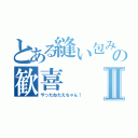 とある縫い包みの歓喜Ⅱ（やったねたえちゃん！）