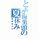 とある海栗頭の夏休み（宿題追われ）