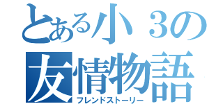 とある小３の友情物語（フレンドストーリー）