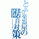 とある楽器屋の防音対策（インシュレーション）