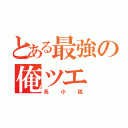 とある最強の俺ツエ（系小説）