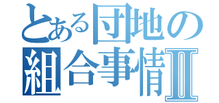 とある団地の組合事情Ⅱ（）