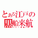 とある江戸の黒船来航（ペリー来航）