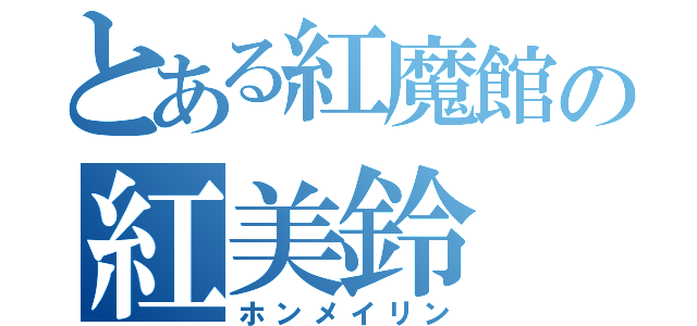 とある紅魔館の紅美鈴（ホンメイリン）