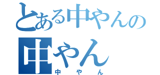 とある中やんの中やん（中やん）