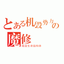 とある机毁势力の魔修（稳定生命结构体）