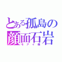 とある孤島の顔面石岩（モアイ像）