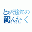 とある滋賀のひんかくくん（インデックス）