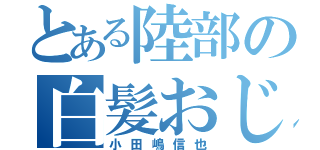 とある陸部の白髪おじさん（小田嶋信也）