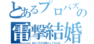 とあるプロパズドラーの電撃結婚（女とパズルは落としてなんぼ）