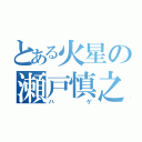 とある火星の瀬戸慎之介（ハゲ）