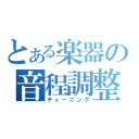 とある楽器の音程調整Ⅱ（チューニング）