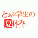 とある学生の夏休み（ＦＲＥＥ）