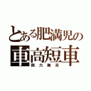 とある肥満児の車高短車（剛力無双）