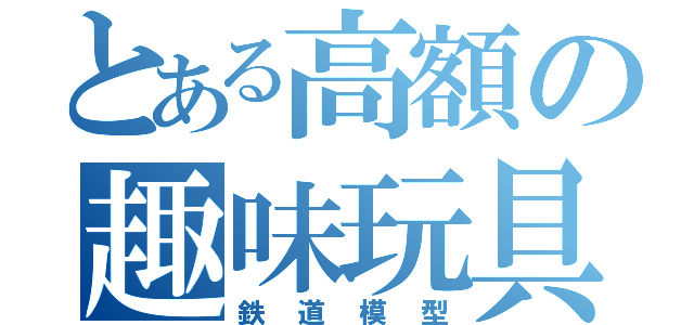 とある高額の趣味玩具（鉄道模型）