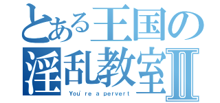 とある王国の淫乱教室Ⅱ（ Ｙｏｕ'ｒｅ ａ ｐｅｒｖｅｒｔ）